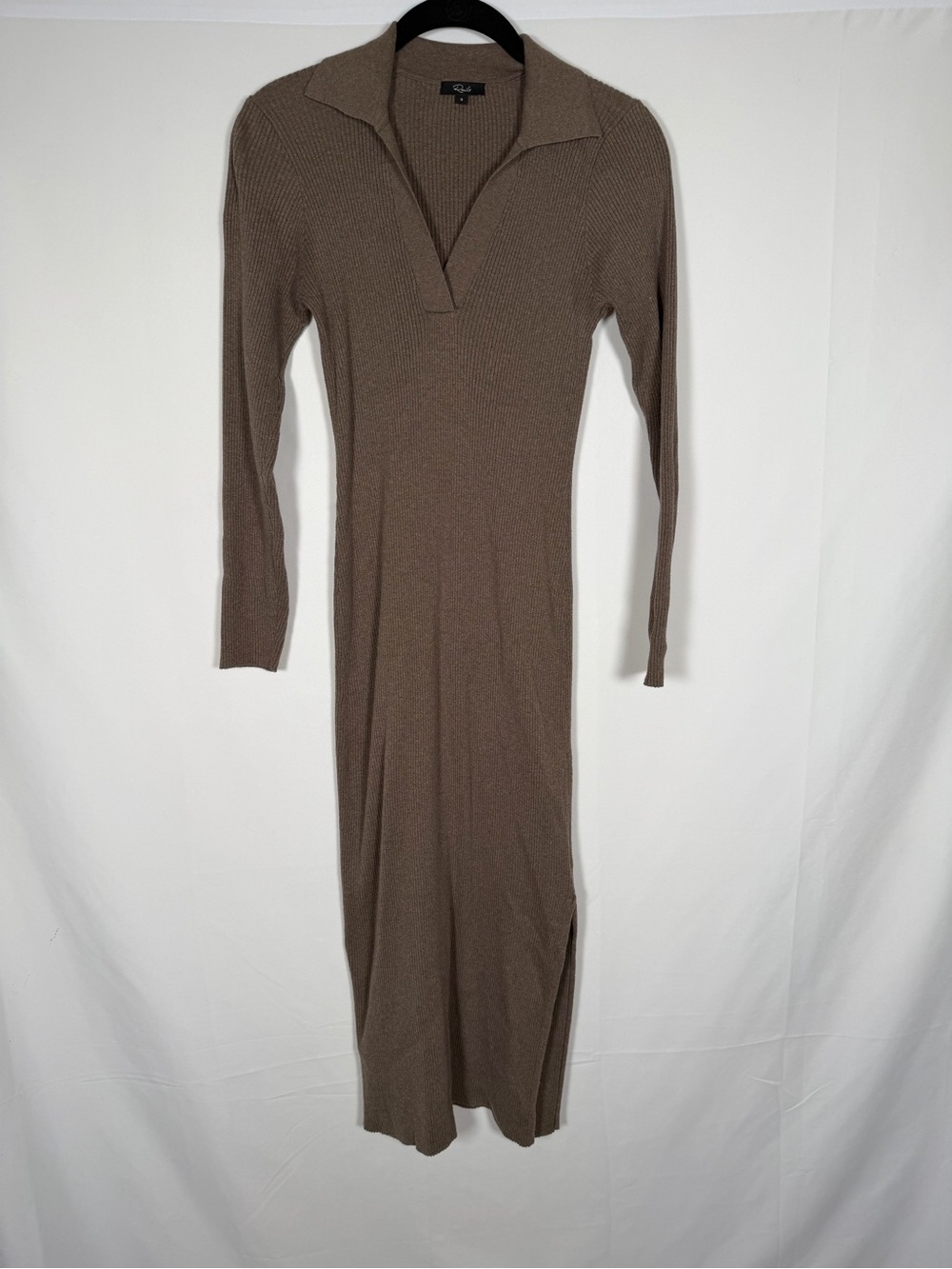 Rails Luciana Rib Knit Sweater Dress‎ in Latte